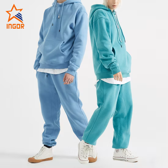 Ingor Sportswear Activewear Apparel Gym Running Wear Wholesale Unisex Fashion High Quality Women Private Label Sports Hoodies Jogging Sweat Suits Tracksuit