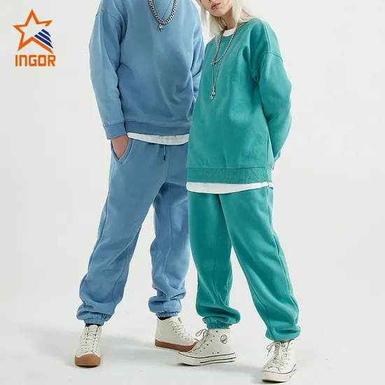 Ingor Sportswear Activewear Apparel Gym Running Wear Wholesale Unisex Fashion High Quality Women Private Label Sports Hoodies Jogging Sweat Suits Tracksuit