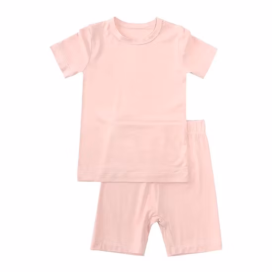 Superweiches Bambus-Pyjama-Set für Kinder, Schlafanzug-Set für Mädchen, leichte Kinderkleidung